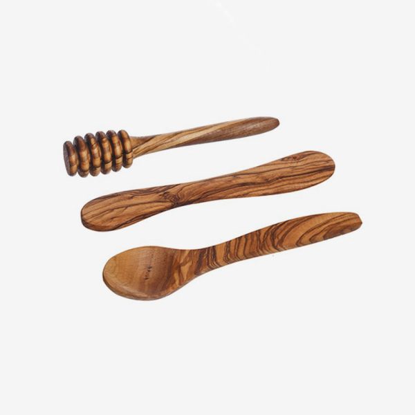 David Shaw | Olive Wood Small Utensil Set For Cheap