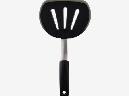 Oxo | Flexible Pancake Turner Black Stainless Steel & Silicone L: 12 in Online Hot Sale