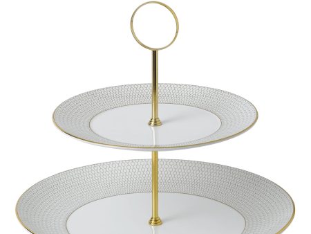 Wedgwood | Gio Gold Cake Stand Two-Tier For Cheap