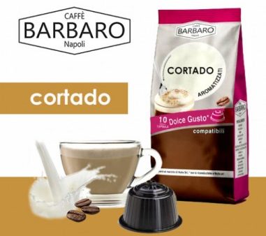 Caffe Barbaro Dolce Gusto Compatible Cortado Coffee Barbaro 100 Capsules 14Gr For Cheap