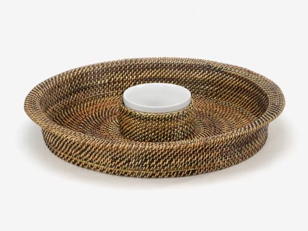 Calaisio | Chip & Dip Round Stoneware Dish Discount